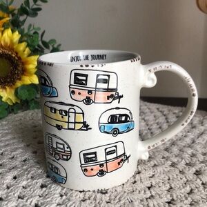 Colorful ENJOY THE JOURNEY Camper Mug